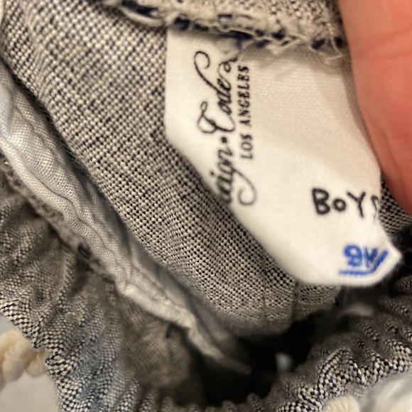 Sovereign Code Baby Boy Grey Striped Onesie & Shorts, Sz 9 Months - Picture 7 of 8